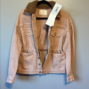 Ulla Johnson Pink Jean Jacket with Chic Design